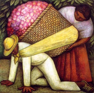 "Грузчик цветов", Диего Ривера