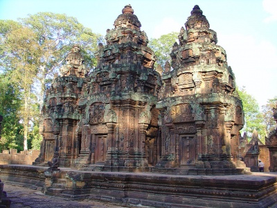 Храм Бантей Срей в Ангкоре