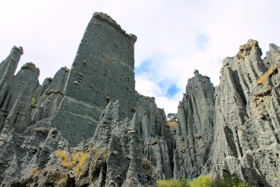 Геологические формации Putangirua Pinnacles