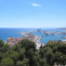 Вид на Средиземное море и порт города