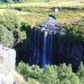 Pinnacle rock waterfall