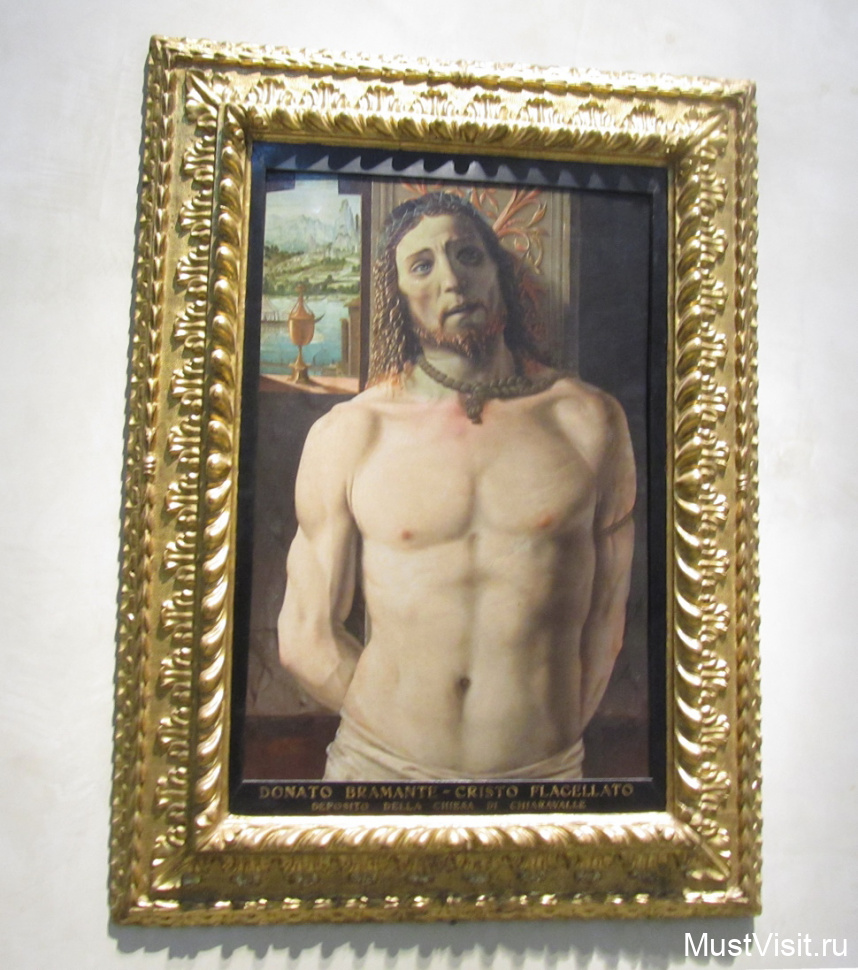 Пинакотека Брера в Милане, Донателло Браманте, Христос у Колонны бичевания, начало 1490гг.