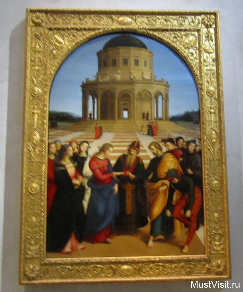 Пинакотека Брера в Милане, Рафаэль Санти, Обручение Девы Марии, 1504.