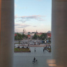 Вид из окна фойе театра на Театральную площадь.