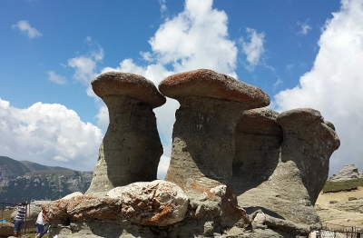 Каменные грибы и каменный Сфинкс