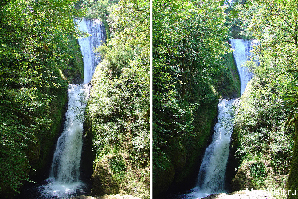 Водопад Бридал Вейл Фолс на реке Колумбия