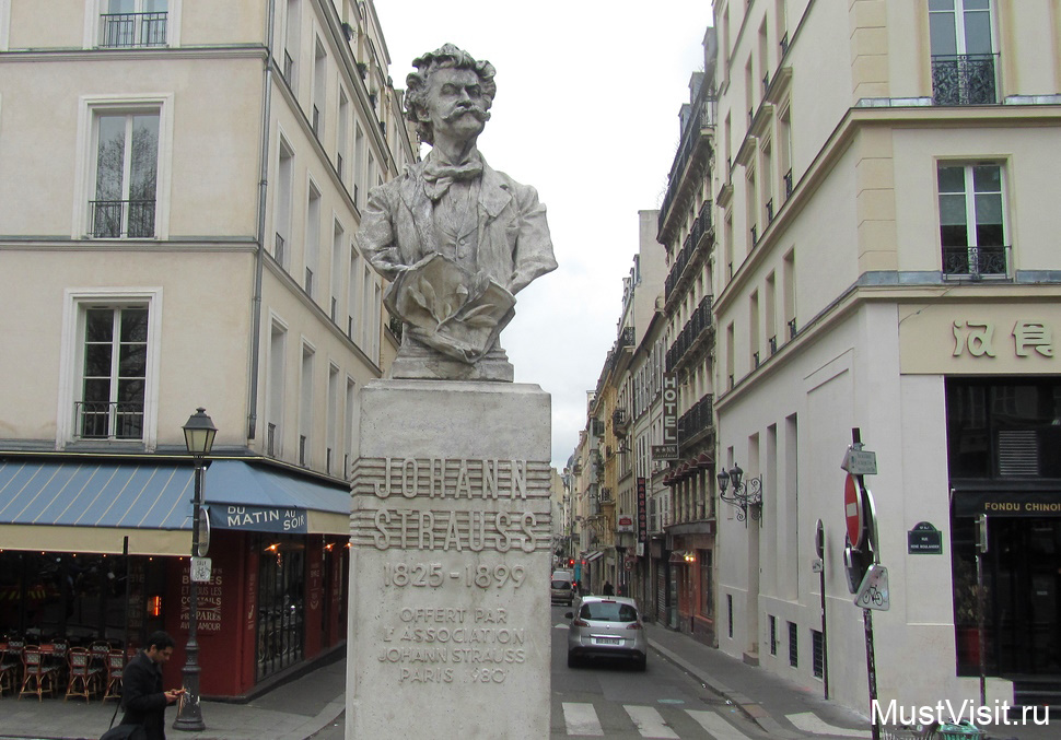 Памятник Иоганну Штраусу в Париже