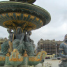 Город Париж, фрагмент скульптурной композиции фонтана на площади Согласия.