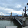 Город Париж, мост Александра III через Сену