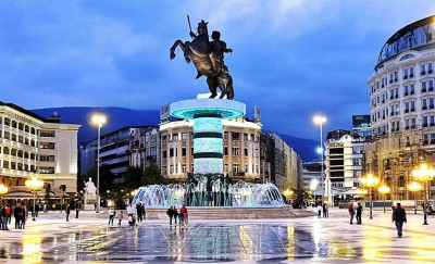 Фонтан Александр Великий в Скопье