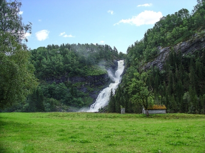 Водопад Huldefossen