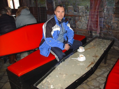 Кафе в замке Бран
