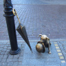 Памятник маленькой собачке Филюс в Торуни