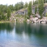Озеро Хелен в парке Лассен-Вулканик