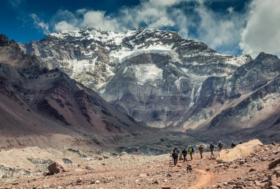 Гора Аконкагуа - высочайшая вершина Южной Америки