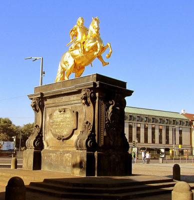 Золотой всадник (Фридрих Август сильный) в Дрездене