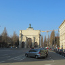 Триумфальная арка Победы в Мюнхене. Вид с  внутренней стороны.