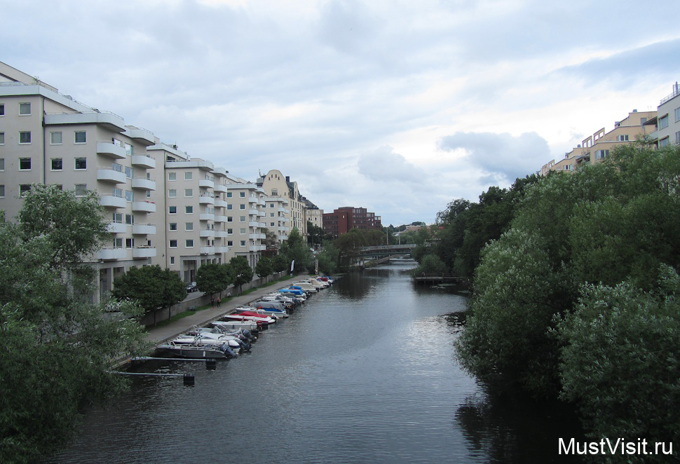 Город Стокгольм, вдали от туристических маршрутов.