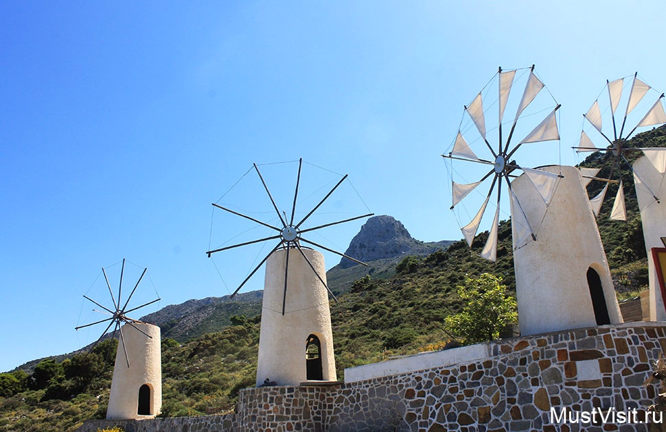 Древние мельницы Крита