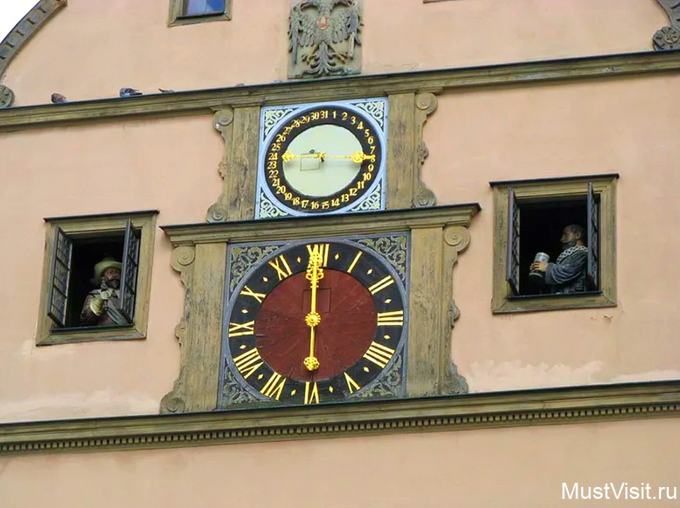 Башенные часы в Ротенбурге-на-Таубере