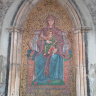 Мозаичное панно Мадонны с Иисусом в стене Часовой башни
