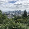 Город Сиэтл, панорама города из парка Керри.