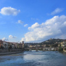 Город Верона, мост через реку Ponte Pietra/
