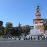 Замок Сфорца в Милане, справа - башня Филарете.