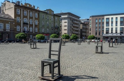 Площадь Героев гетто в Кракове