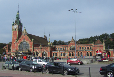 Железнодорожный вокзал в Гданьске