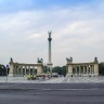 Площадь Героев в Будапеште. В центре - монумент Тысячелетия.
