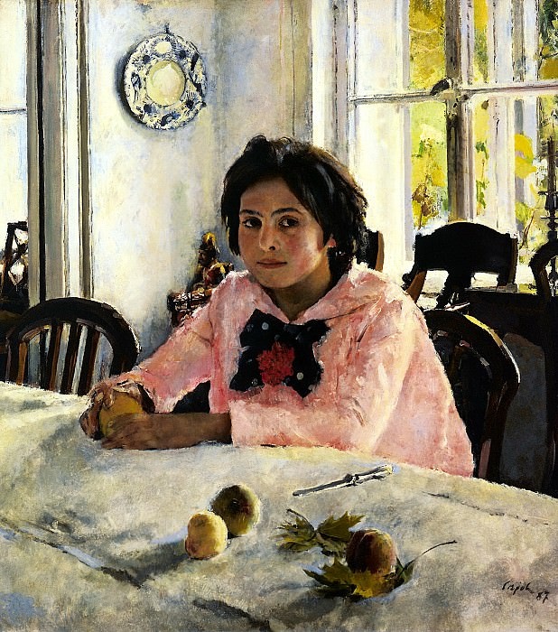 "Девочка с персиками",  В. Серов