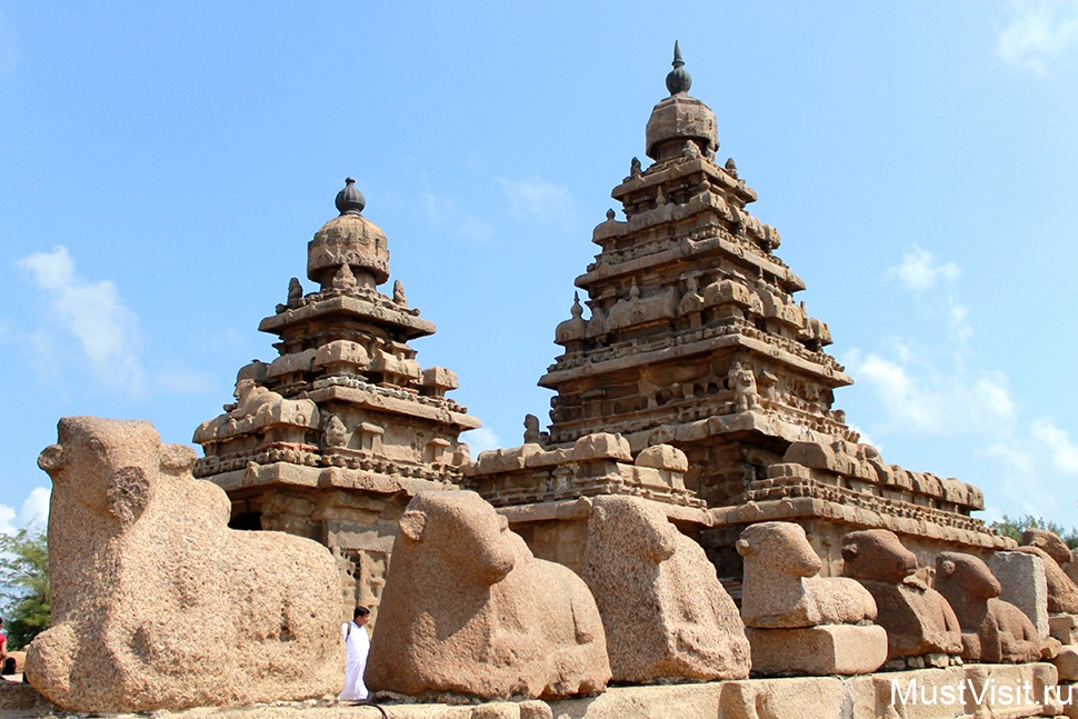 Прибрежный храм Шивы в Махабалипураме