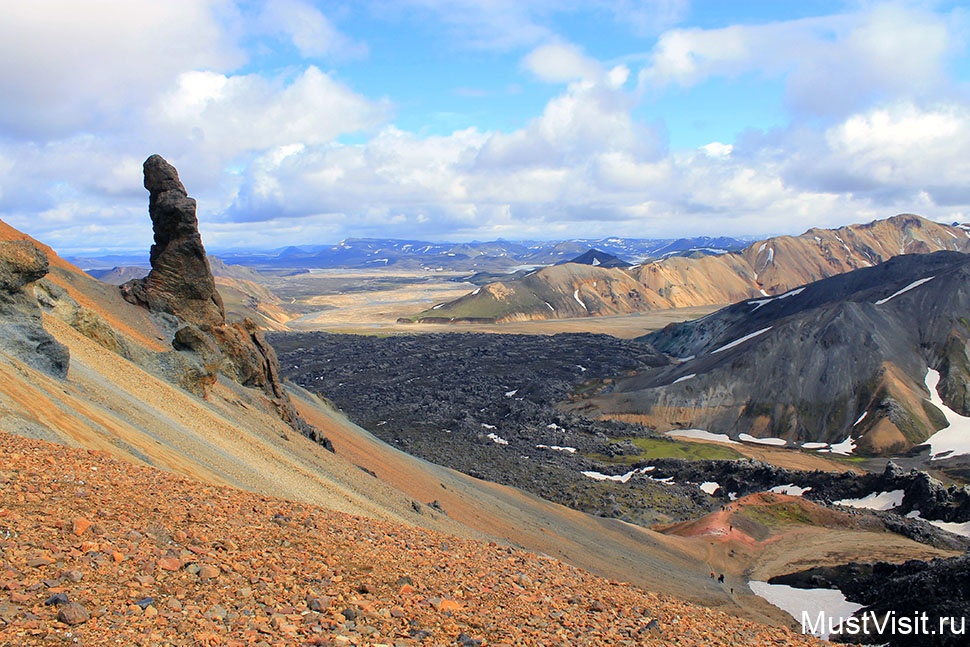 Цветные горы Ландманналёйгар (Landmannalaugar) в Исландии