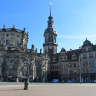 Город Дрезден, Театральная площадь, слева - Хофбург, справа - замок-резиденция