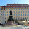 Памятник королю Саксонии Фридриху Августу II в историческом центре Дрездена на площади Нового рынка (Ноймаркт).