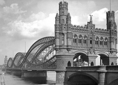 Мост через Северную Эльбу в Гамбурге