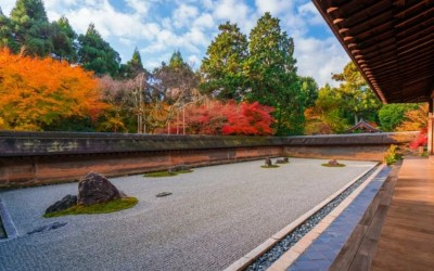 Сад Рёан-дзи в стиле Дзен в Киото