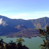 Вулкан и кратерное озеро Риджани
