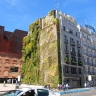 Дом с вертикальным садом в Мадриде. Слева - выставочный центр CaixaForum.