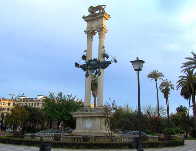 Памятник Христофору Колумбу в Севилье