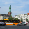 Город Копенгаген, городской пейзаж, башня церкви Святого Николая. В настоящее время там Арт-центр.