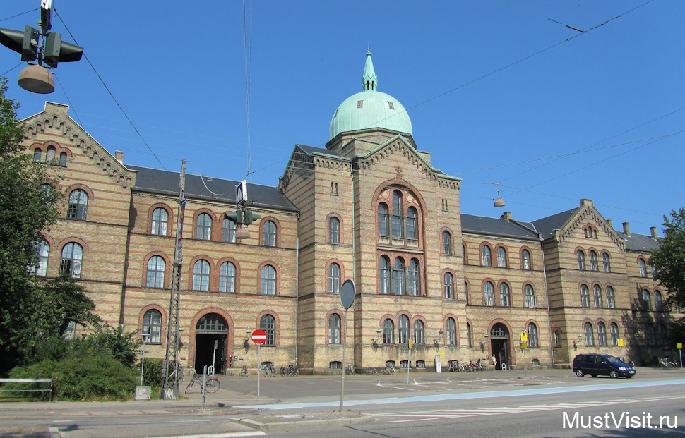 Город Копенгаген, здание университетского кампуса.