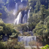 Многоуровневый водопад Ти Ло Су - самый большой водопад Тайланда