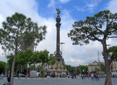 Монумент, посвященный Христофору Колумбу в Барселоне