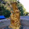 Курортный парк Железноводска, скульптурная композиция Каменный цветок и фонтан на Каскадной лестнице.