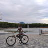 Курортный парк Железноводска, Скульптурное изображение 'Велосипедистка"