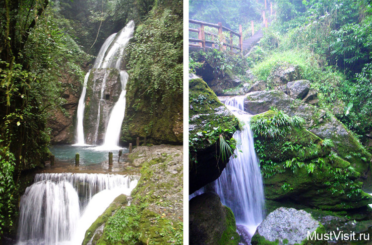 Водопады горы Цинчэншань