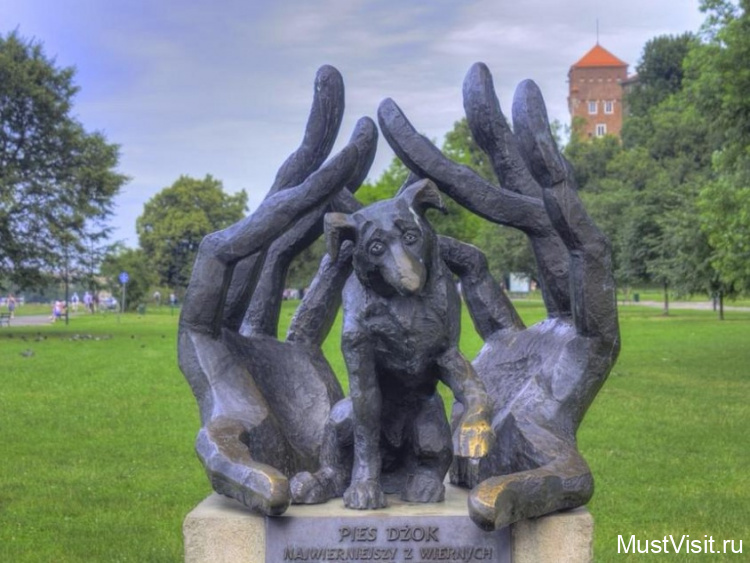 Памятник собаке Джока в Кракове