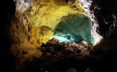 Зелёная пещера о.Лансароте (Канары)